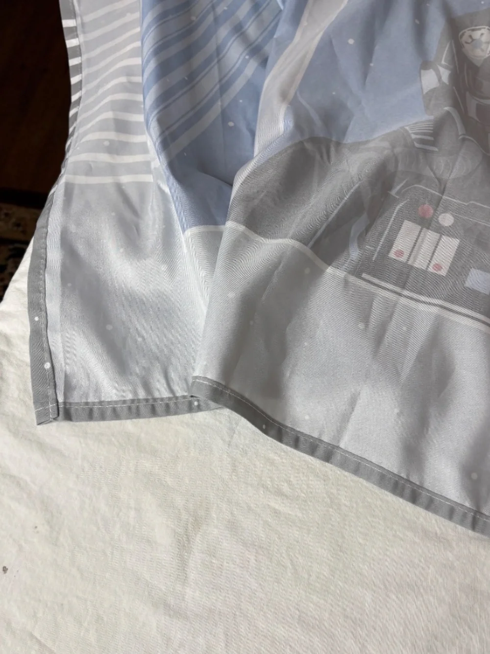 STAR WARS Collage of Iconic Characters Shower Curtain 70x72 NWOT Vader,Yoda,Leia